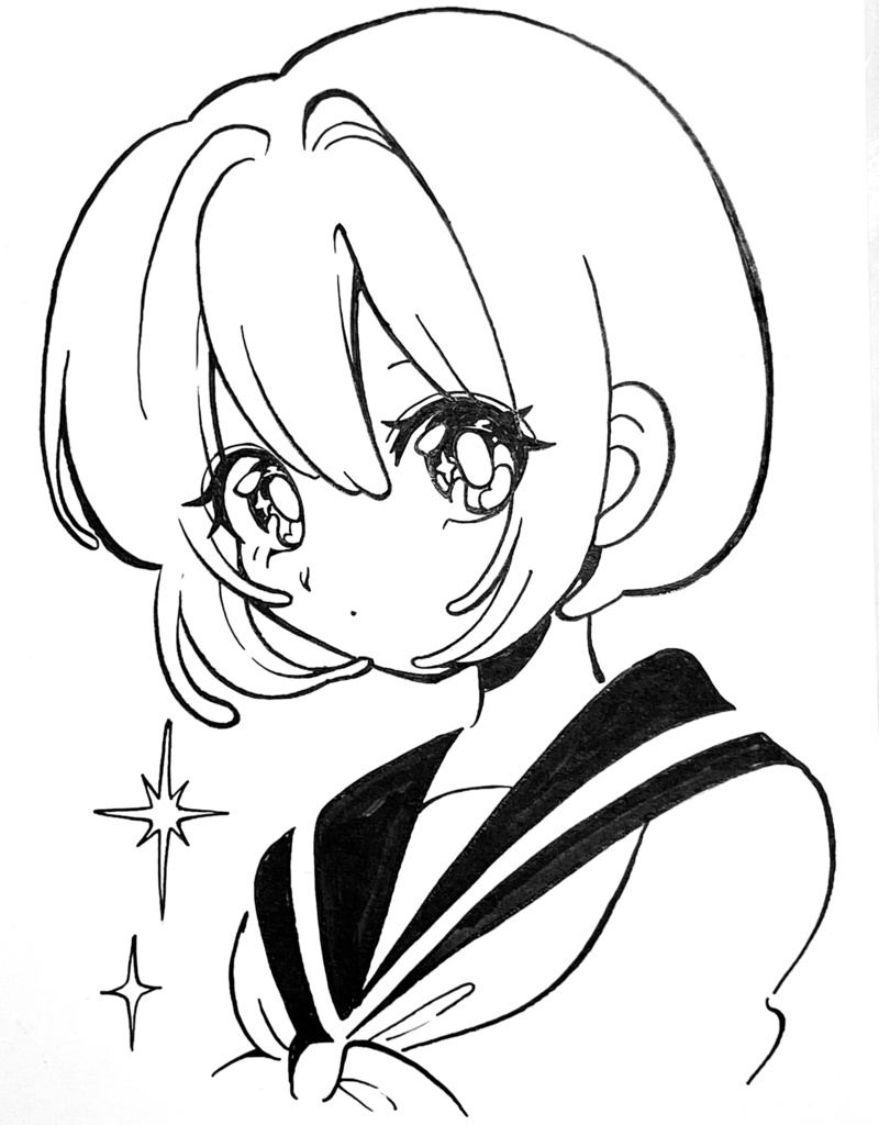 【SOLDOUT】原画『硝子越しの少女』