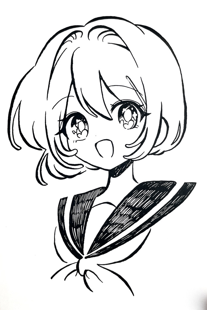 【非売品】原画『陽だまりの少女』