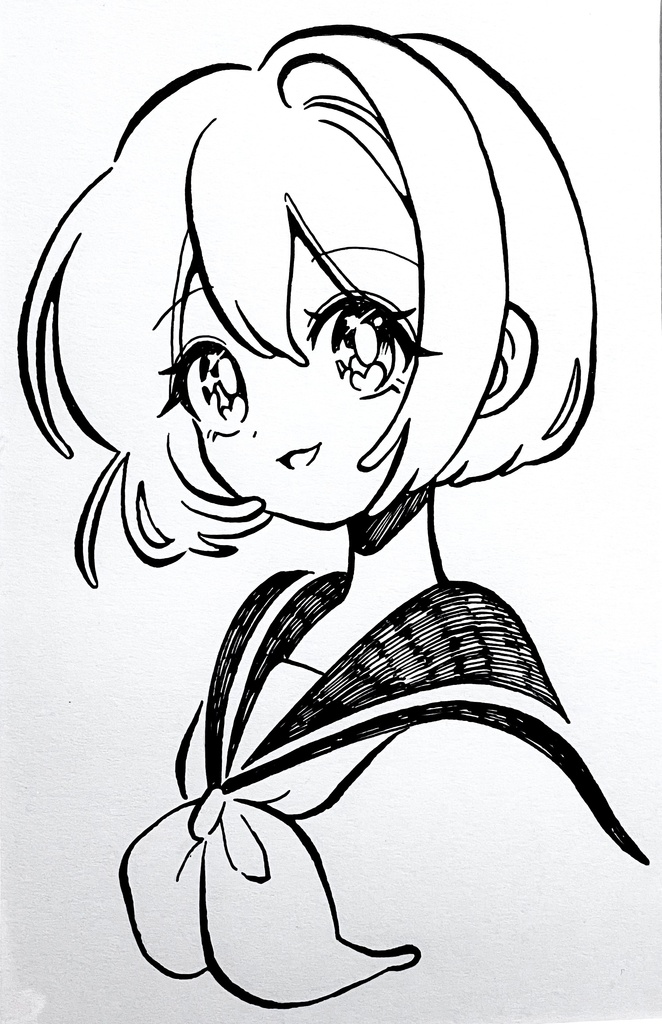 原画『余白のほほえみ』