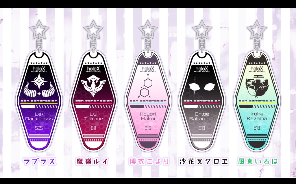 【非公式】6期生モーテルキーホルダー