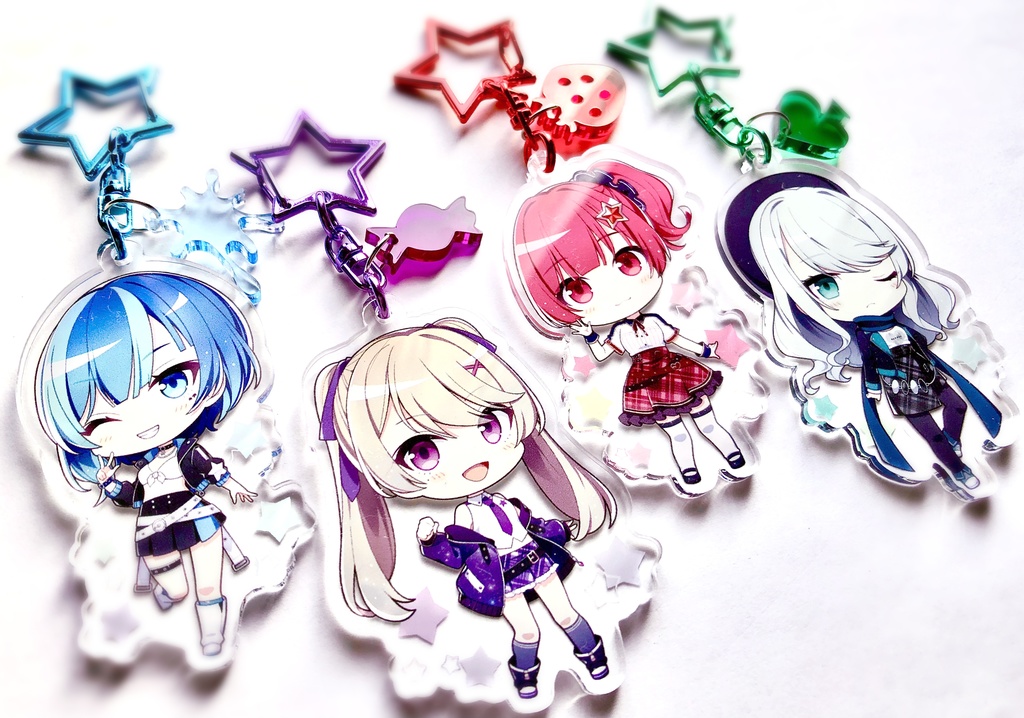 創作「オーバードール」アクリルキーホルダー