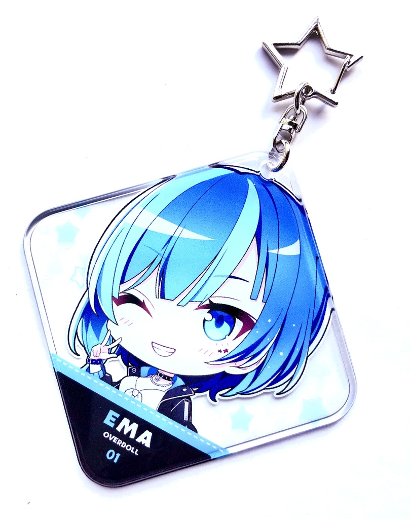 創作「オーバードール」やわらかクリアチャーム