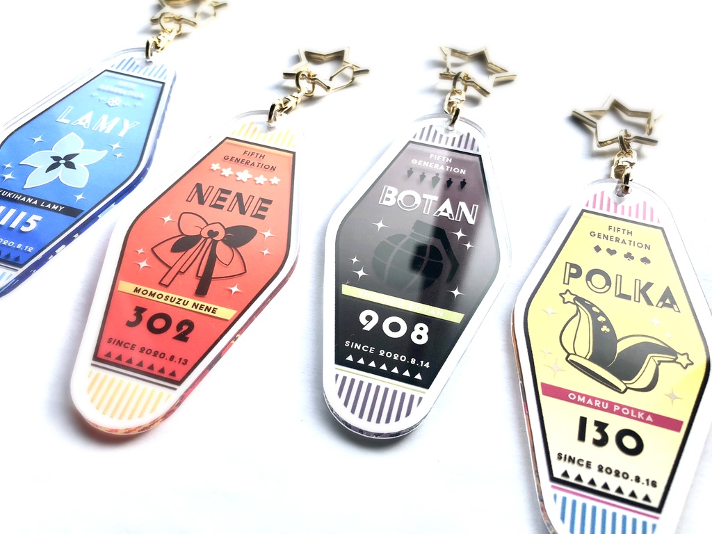 【非公式】5期生モーテルキーホルダー