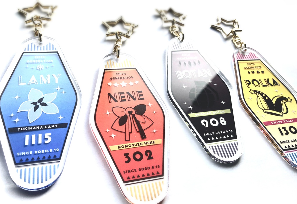 【非公式】5期生モーテルキーホルダー