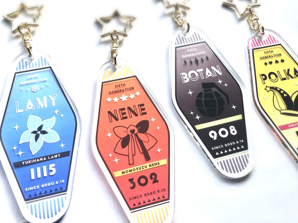 【非公式】5期生モーテルキーホルダー