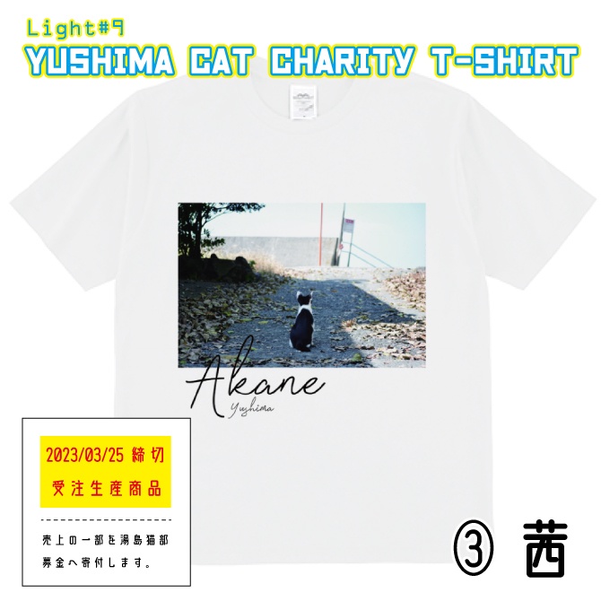 湯島猫チャリティTシャツ③茜