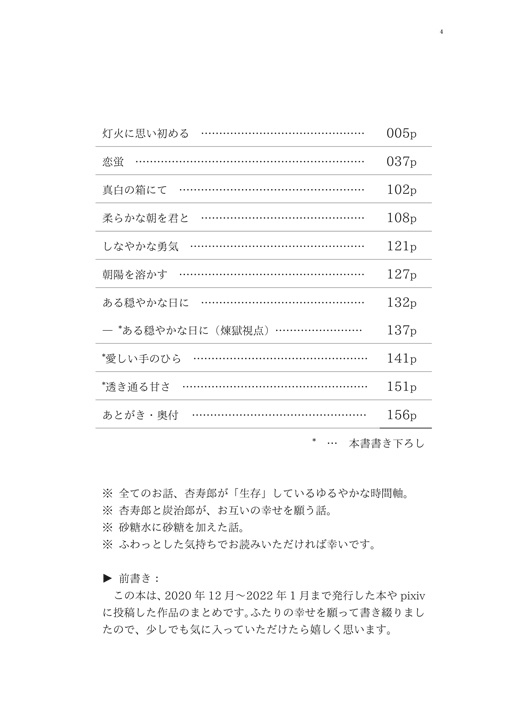 杏炭再録集-想い咲き