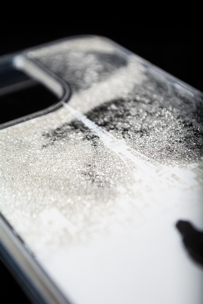 グリッターiPhoneケース -Summer 2053-(シロ)