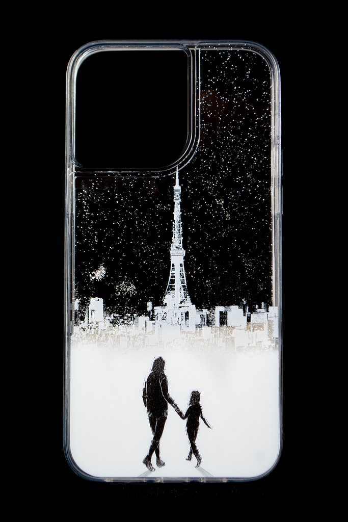 グリッターiPhoneケース -Summer 2053-(シロ)