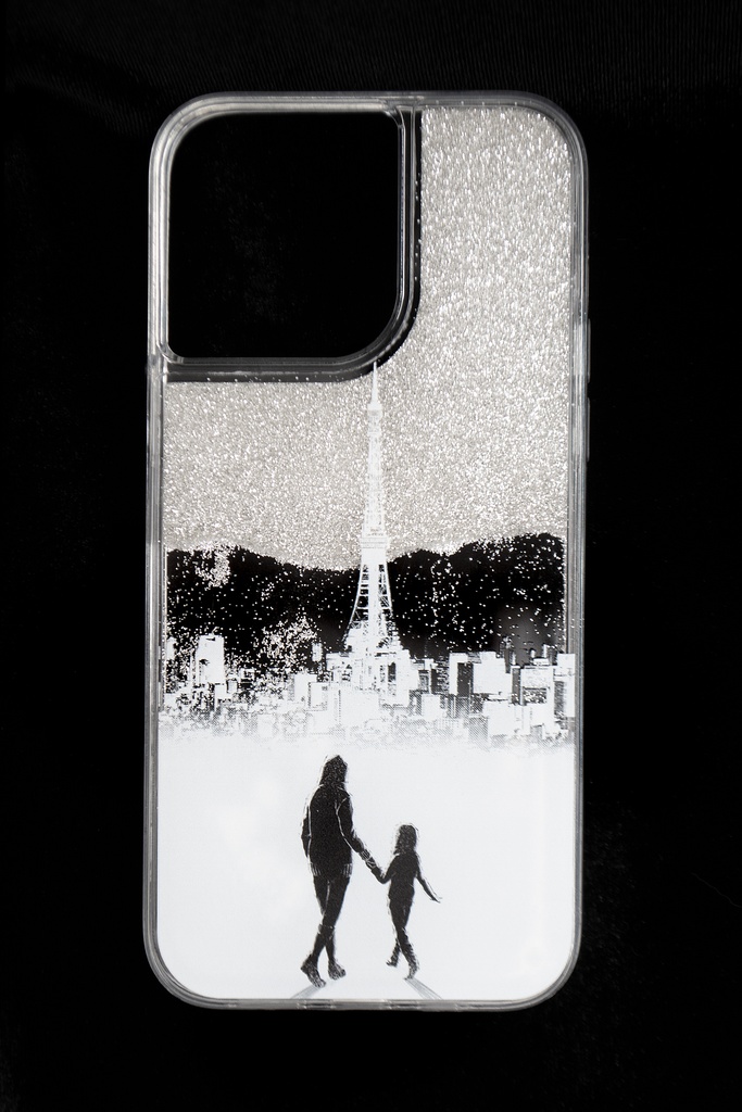 グリッターiPhoneケース -Summer 2053-(シロ)