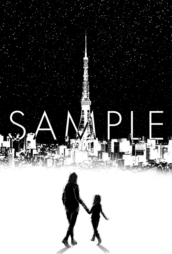 グリッターiPhoneケース -Summer 2053-(クロ)