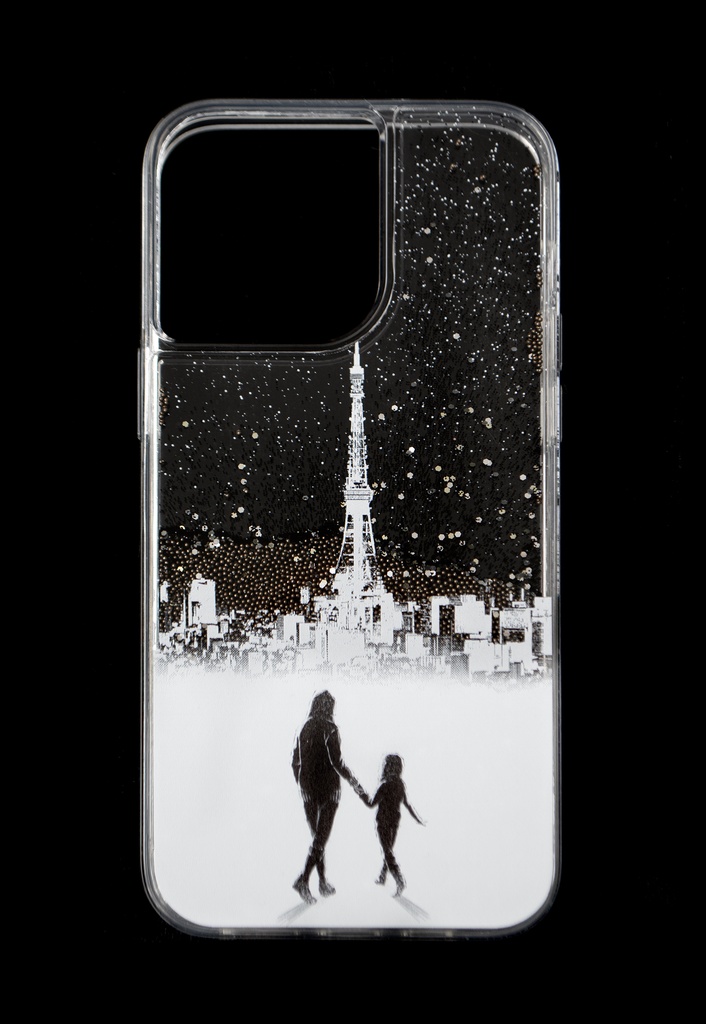 グリッターiPhoneケース -Summer 2053-(クロ)