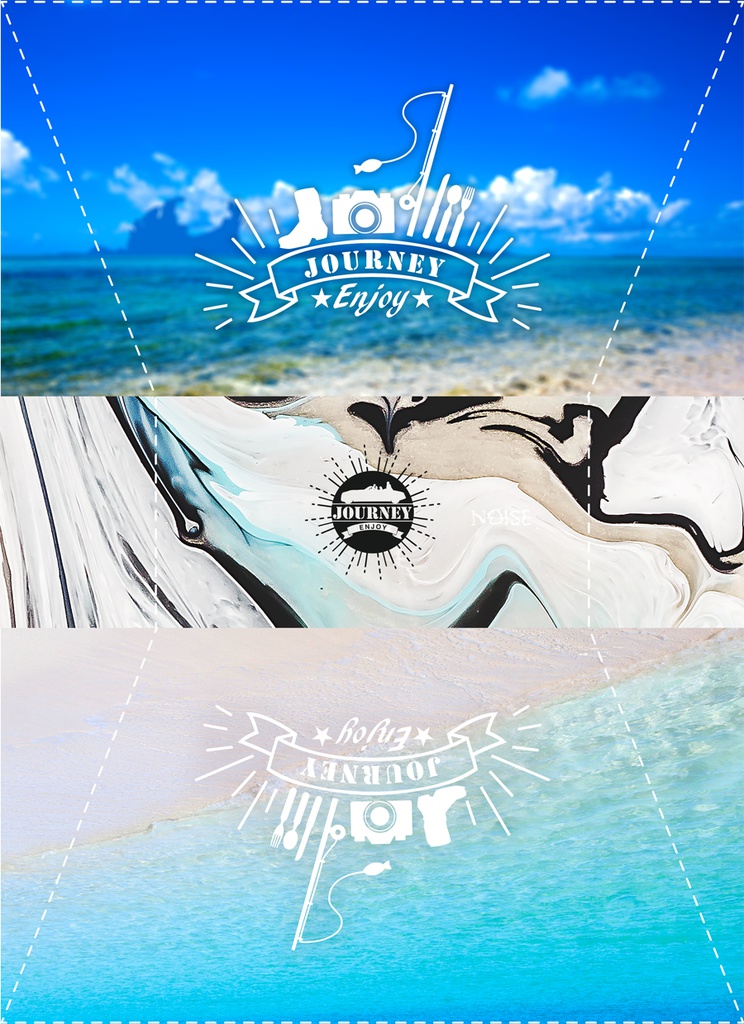 合皮ポーチ【-Galdin Quay motif-】