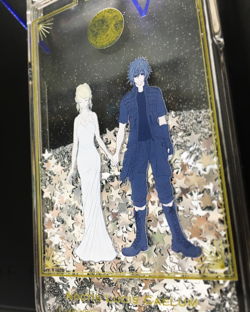 グリッターiPhoneケース -Noctis&Luna-