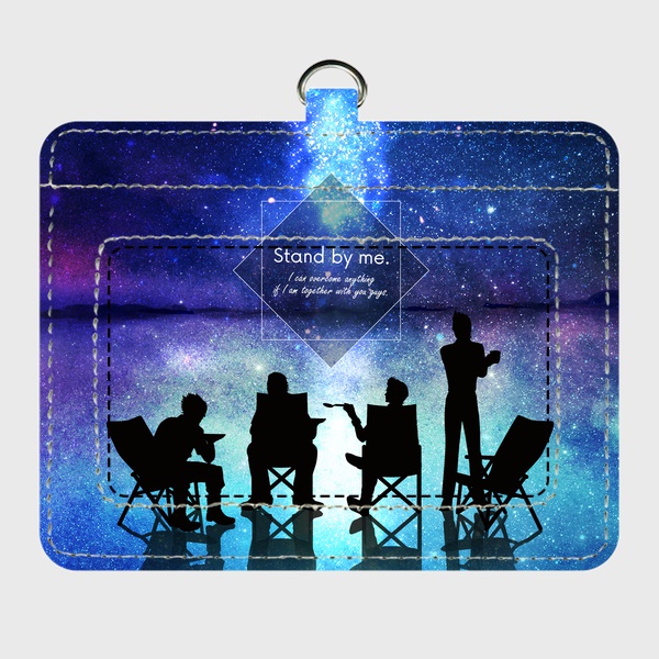 パスケース -Camp and starry sky and dawn-