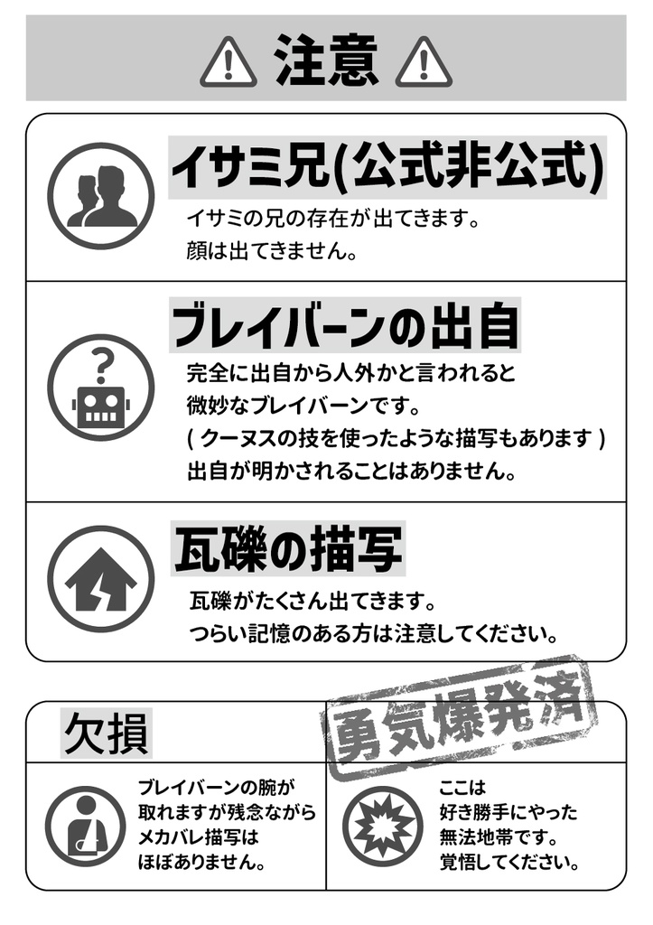 【ブレイサ】太陽の勇気ブレイ・サーン(無配なし)