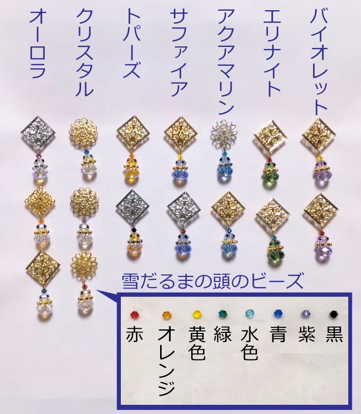 雪だるま型アクセサリー