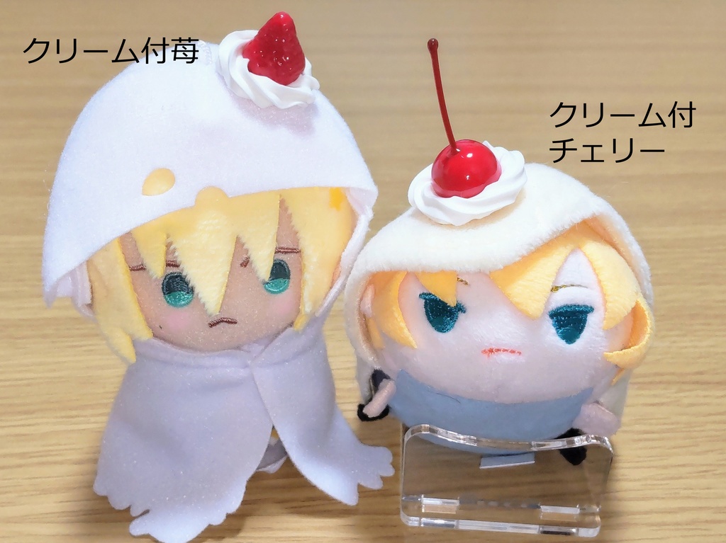 クリーム付き苺&チェリー型アクセサリー
