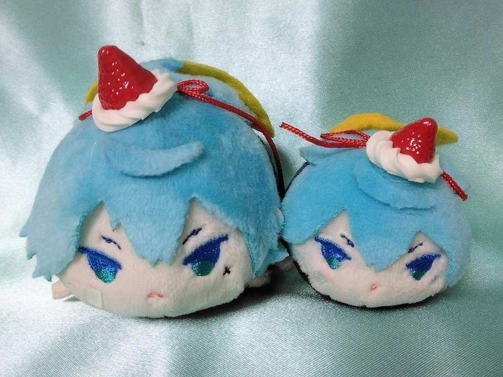 クリーム付き苺&チェリー型アクセサリー