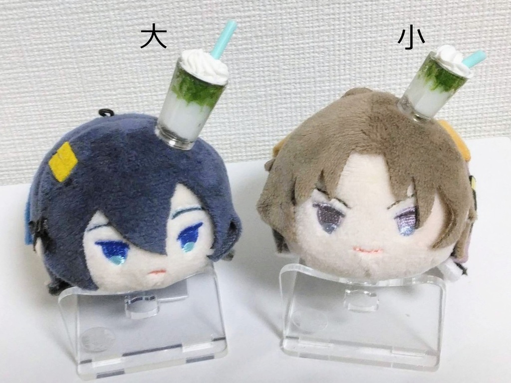 抹茶らてまきあーと型アクセサリー