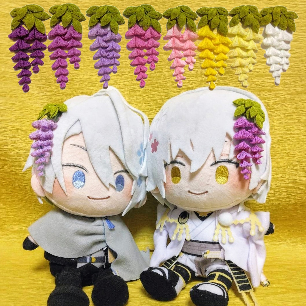 大きな藤型アクセサリー
