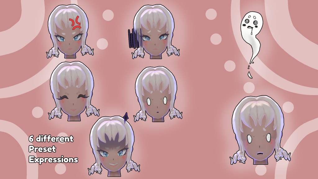 Seishi The Phantasm [3D] [VRCHAT Ready Avatar] [FaceTracking] - Awooshi - 2/6