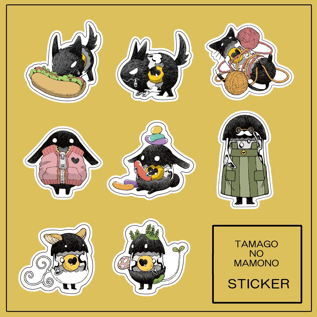 タマゴノマモノステッカー