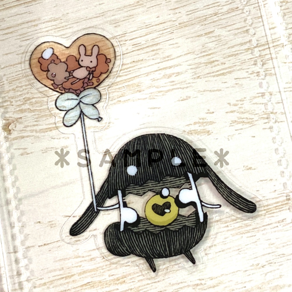 クリアステッカー