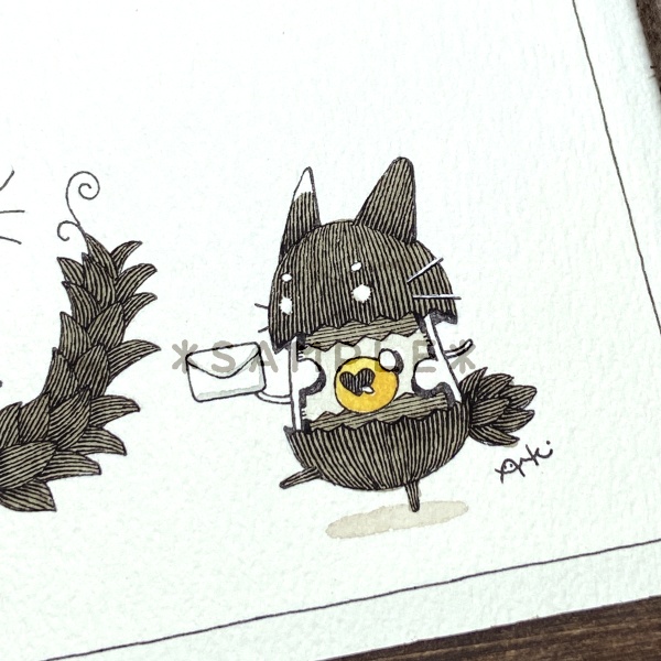 【原画】お手紙書いた!