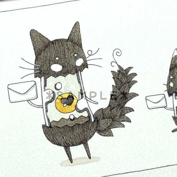 【原画】お手紙書いた!