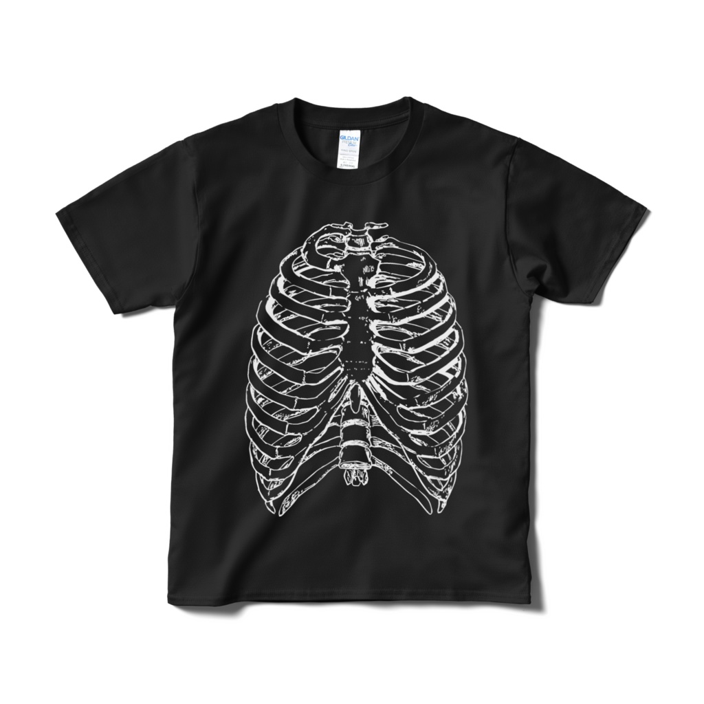 第一肋骨切除Tシャツ(ブラック×スケルトン 2カラー)