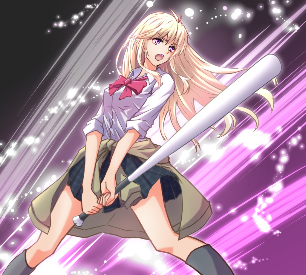 001_立ち絵素材_女子高生(戦闘ポーズあり)