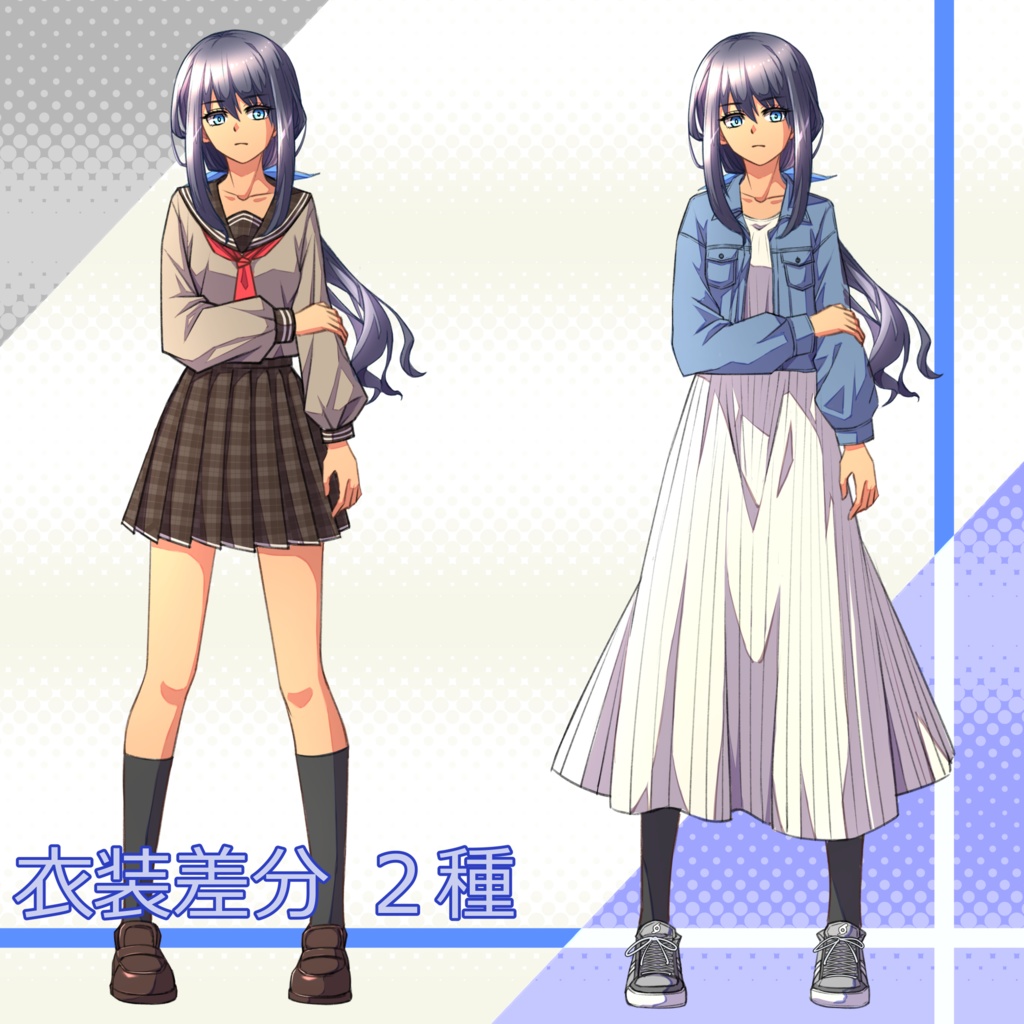 103_立ち絵素材_女子高生