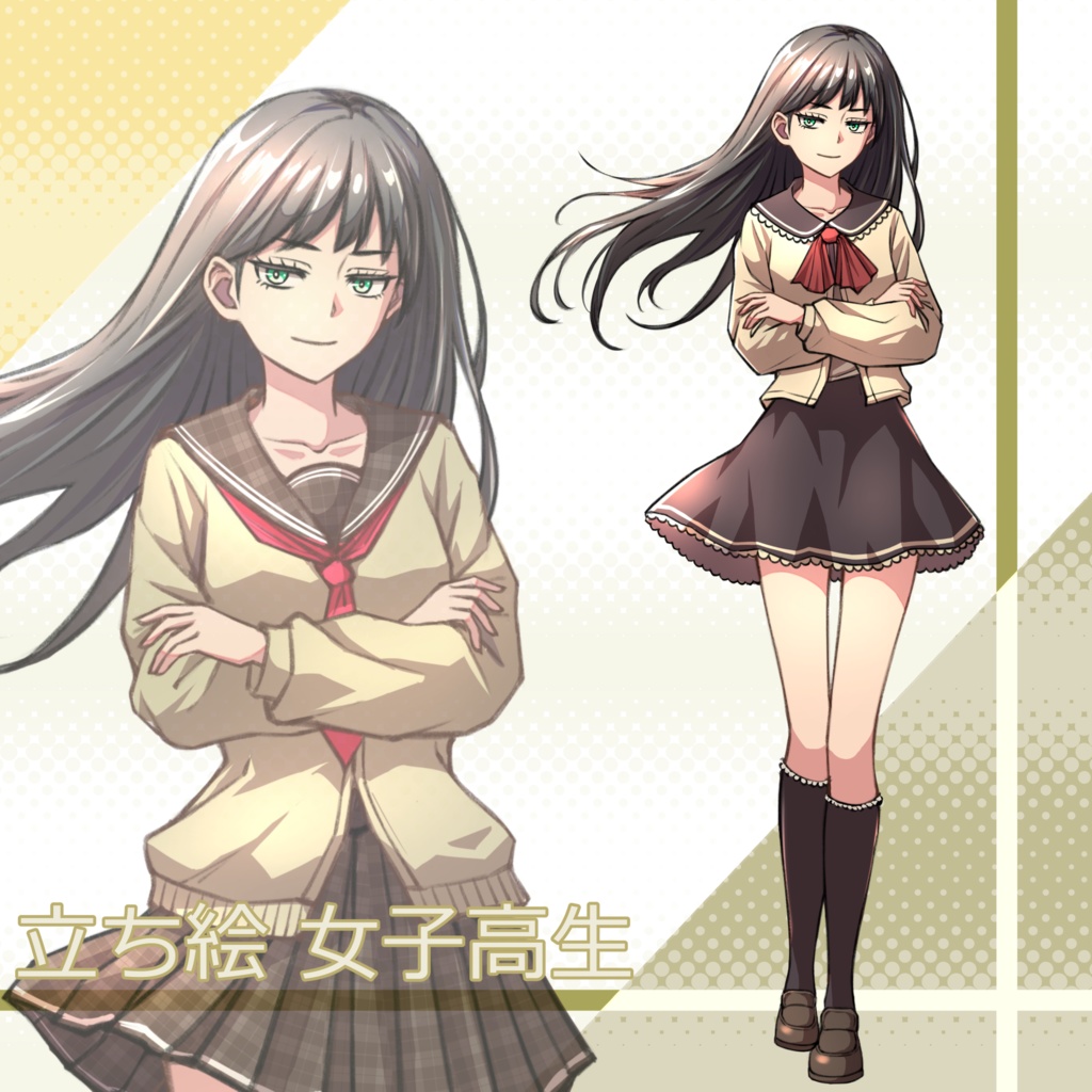 107_立ち絵素材_女子高生