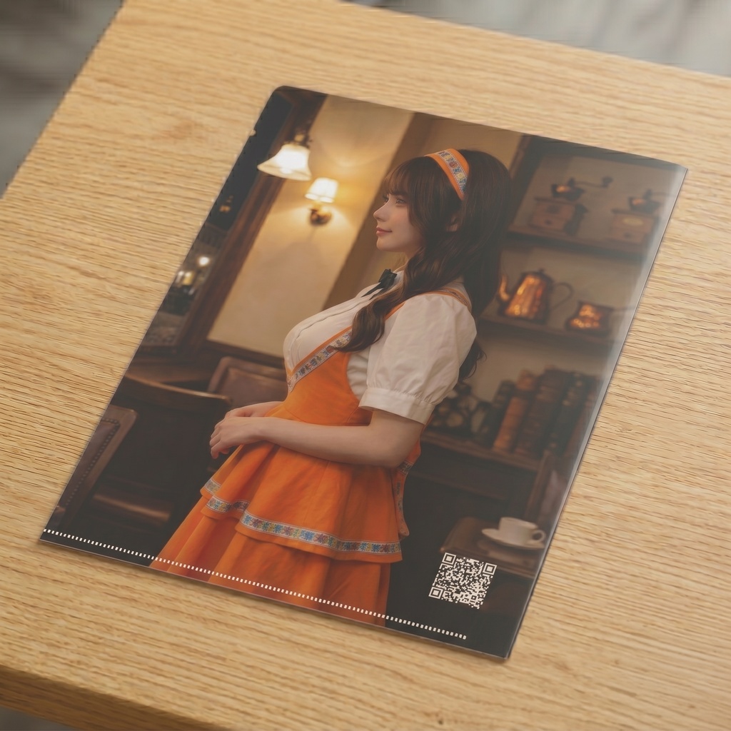 【聴くクリアファイル】琥珀 Ver.2 -Retro Orange Cafe-