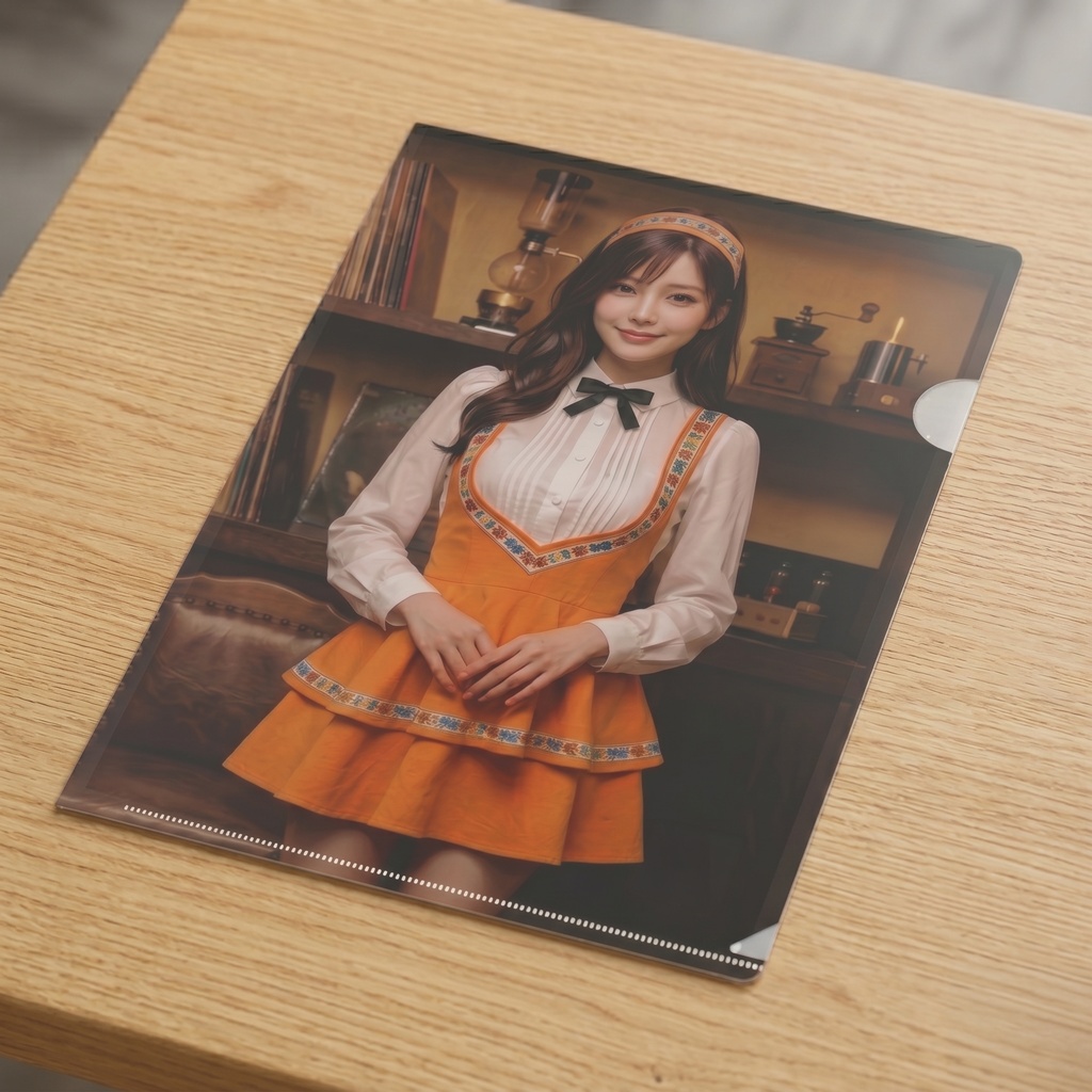 【聴くクリアファイル】琥珀 Ver.2 -Retro Orange Cafe-