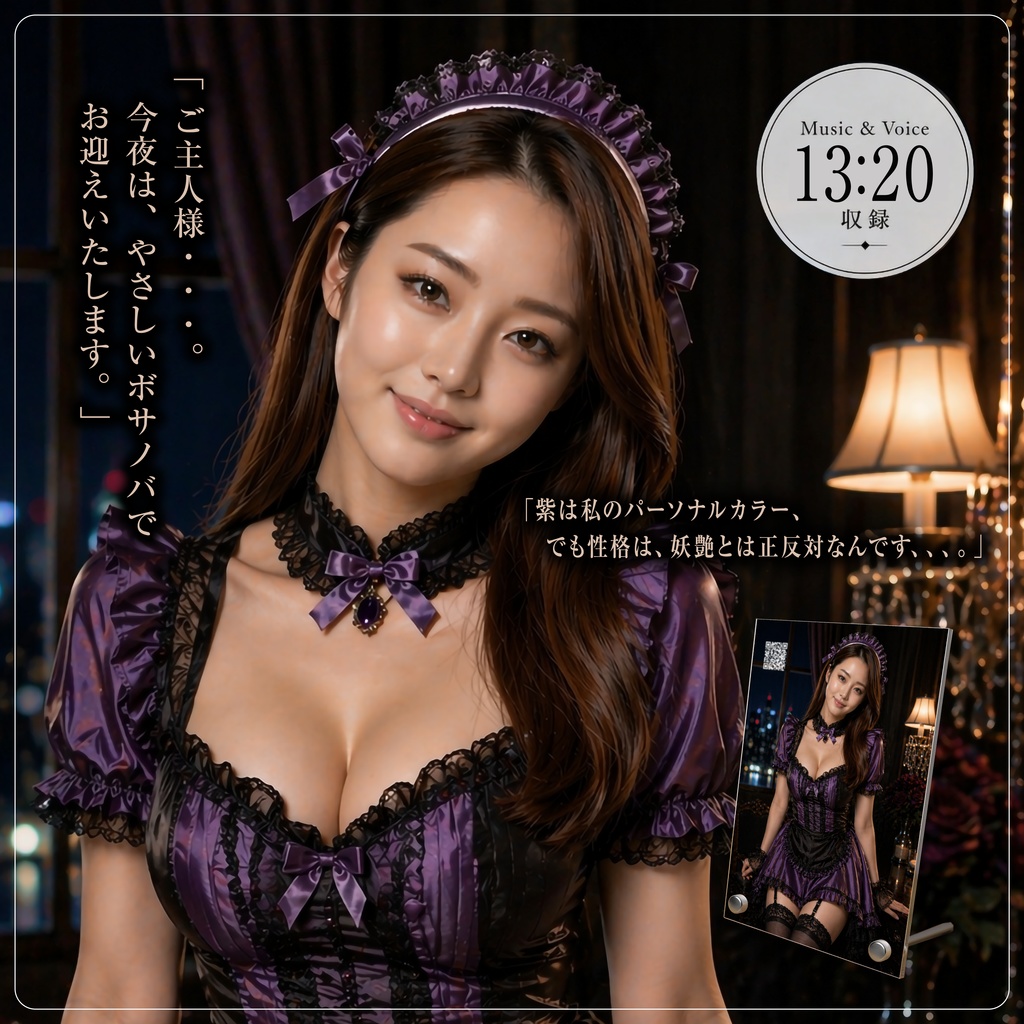 『聴くアクスタ』メイド・紫月 Vol.1 〜やさしいボサノバで、そっとお迎えいたします。〜