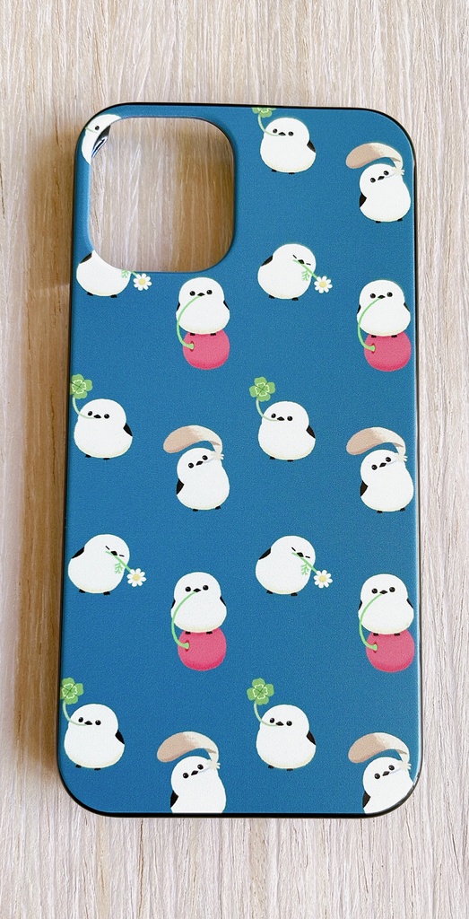 ほぼ全機種対応 シマエナガ スマホケース