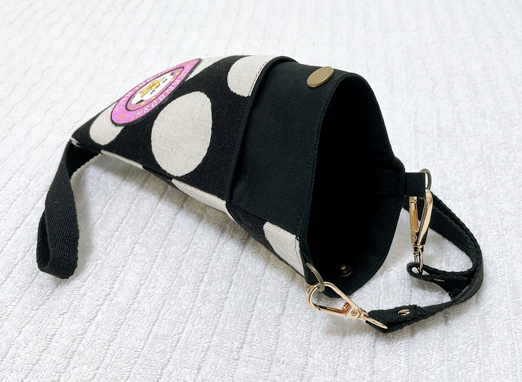 シマエナガ スマホショルダー(白水玉)