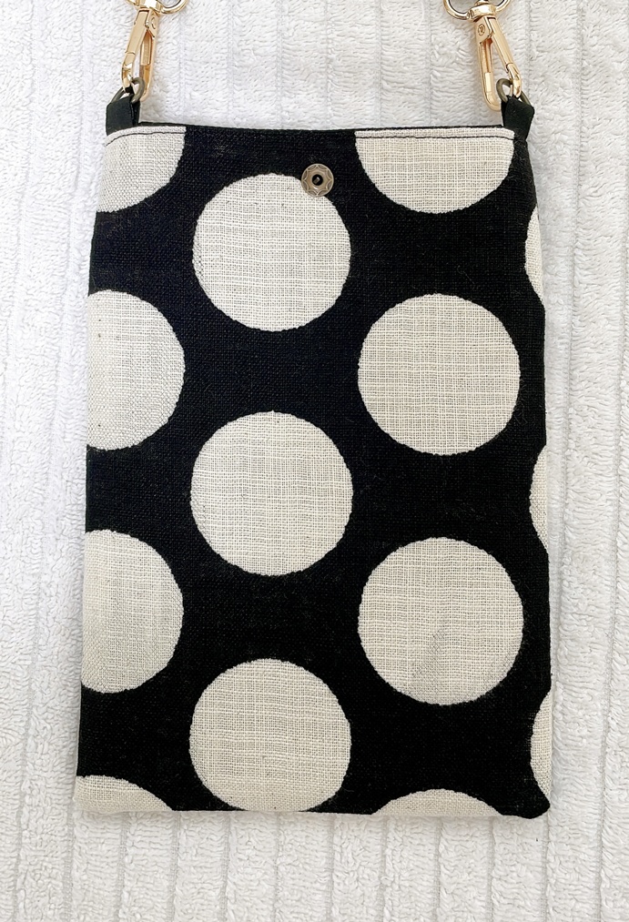 シマエナガ スマホショルダー(白水玉)