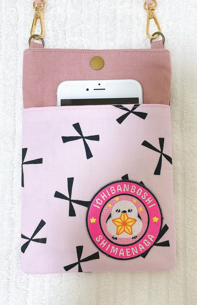 シマエナガ スマホショルダー(りぼん)