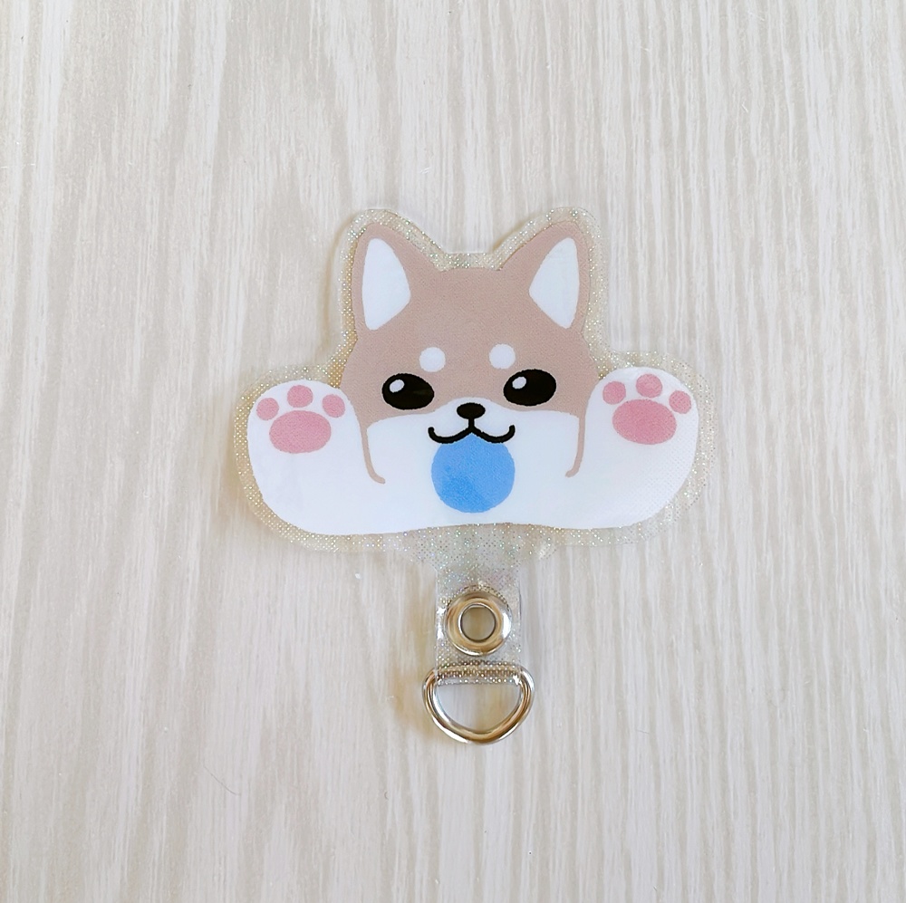 ボールで遊びたい柴ちゃん スマホストラップホルダー