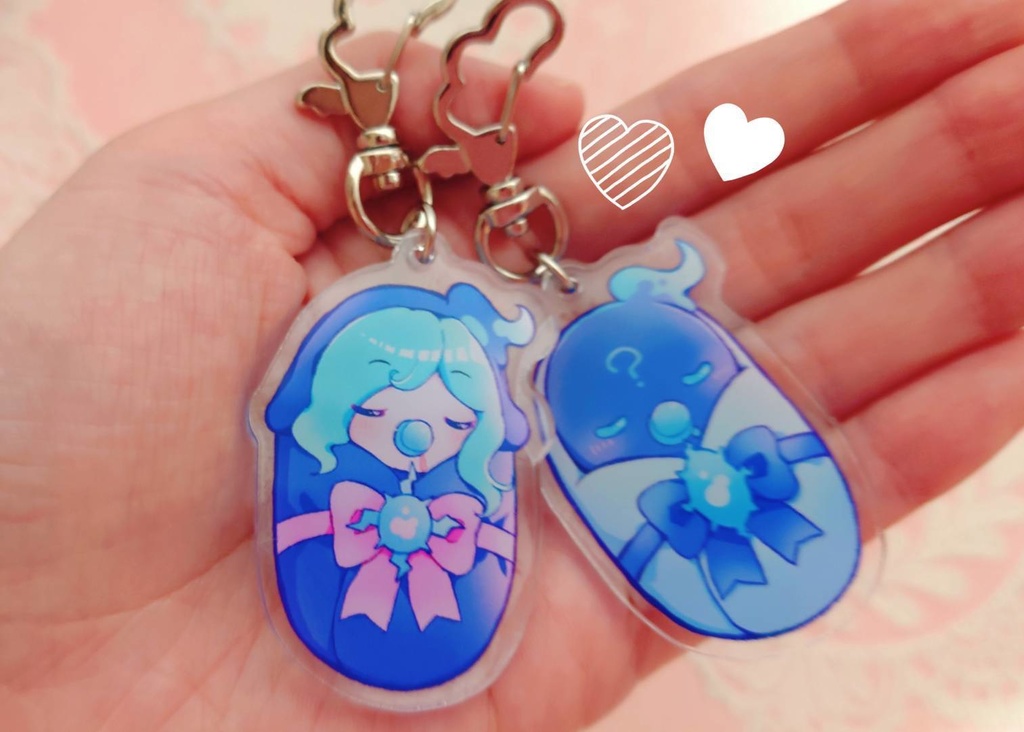 赤ちゃんエコロ&かわエコ アクリルキーホルダー