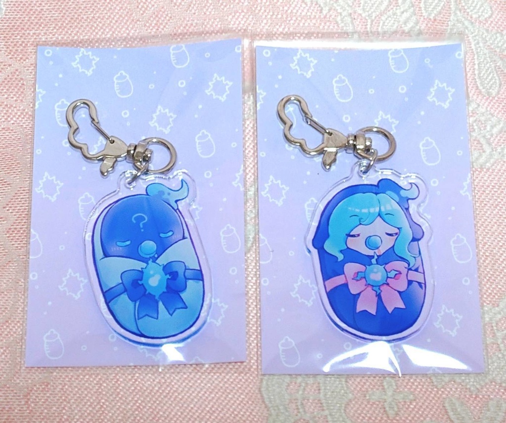 赤ちゃんエコロ&かわエコ アクリルキーホルダー