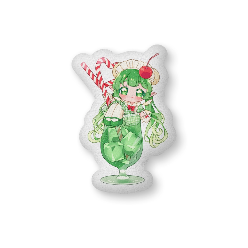 ふりりふかふかクッション（inメロンソーダ）