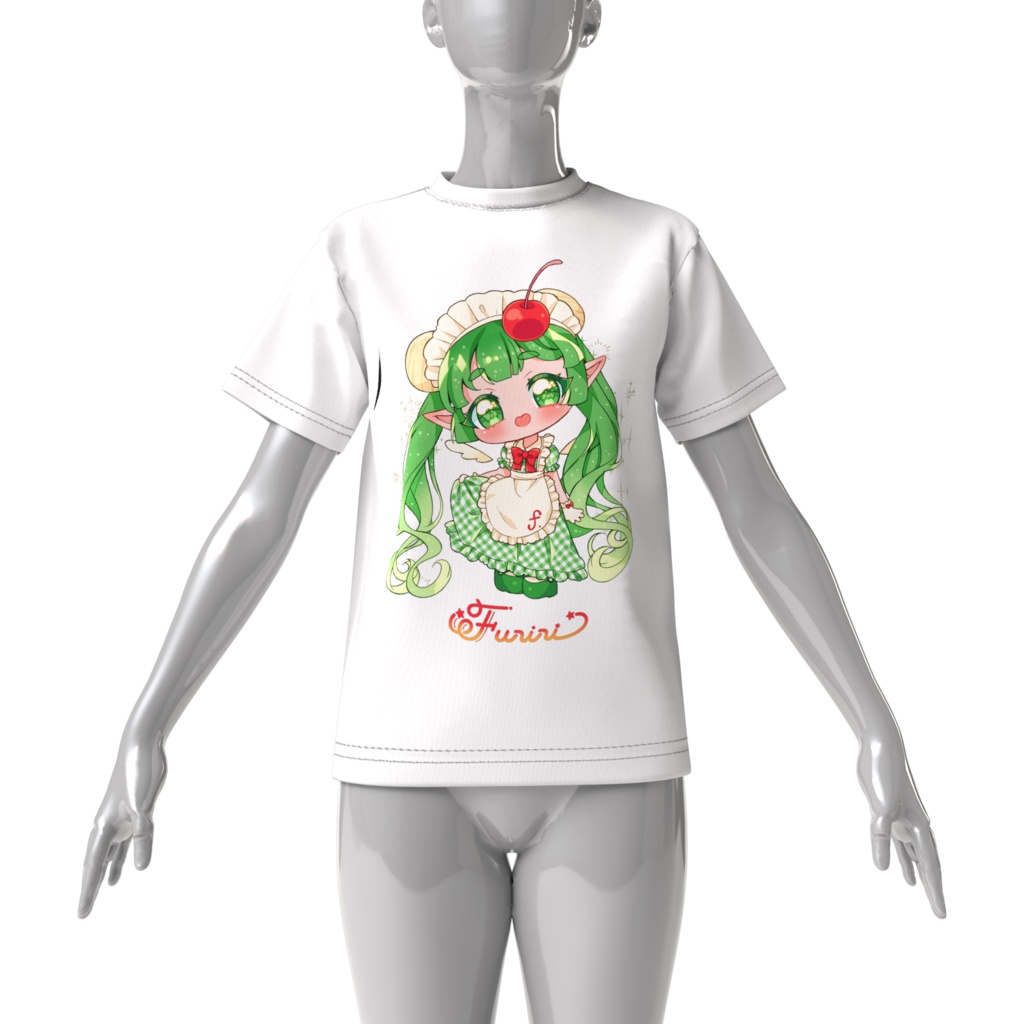 ふりりビッグシルエットTシャツ(絵柄2種)