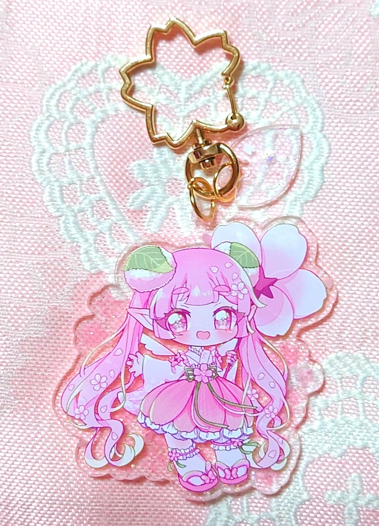 桜ふりり アクリルキーホルダー