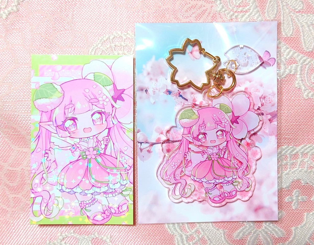 桜ふりり アクリルキーホルダー