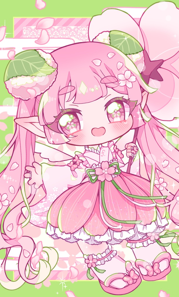 桜ふりり アクリルキーホルダー