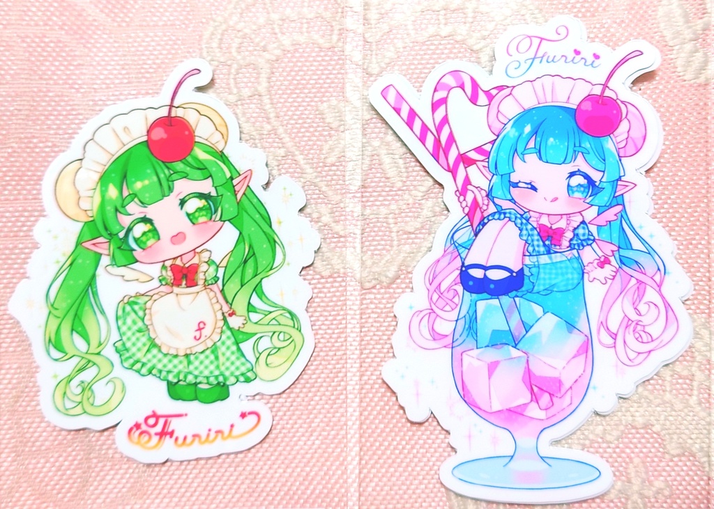 ふりりスマホステッカー(絵柄2種)